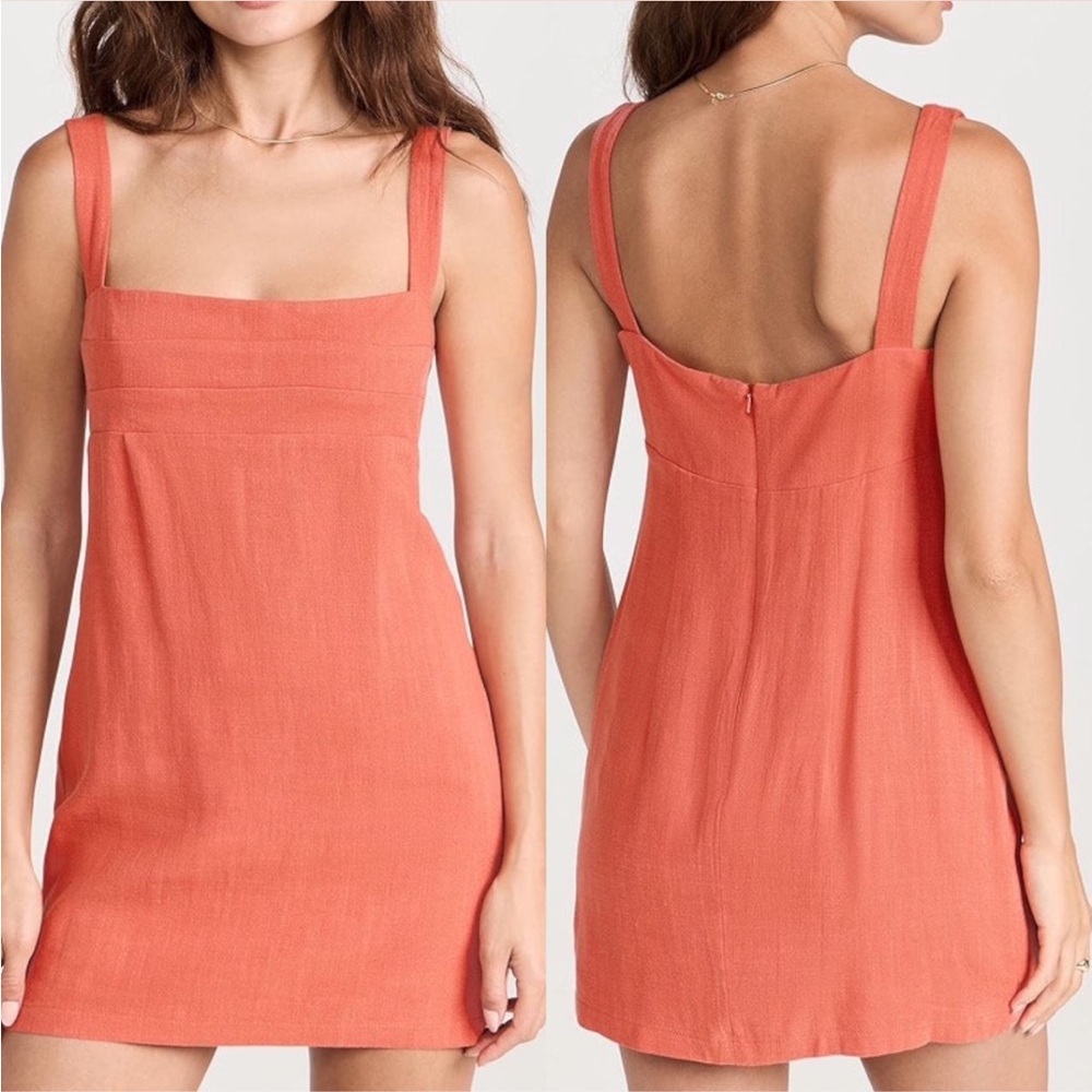 New! Rumer Allora Mini Linen Dress - Picture 2 of 7